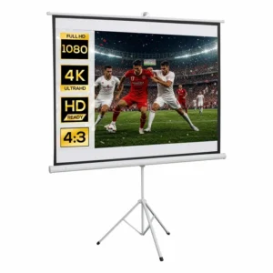 Ecran de projection trepied simple