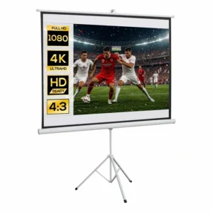 Ecran de projection trepied simple